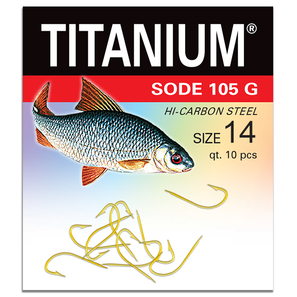 Háčik Titanium SODE (10 ks), veľ. 14