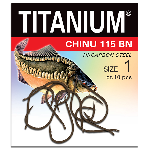 Háčik Titanium CHINU, veľ. 1 (10 ks)