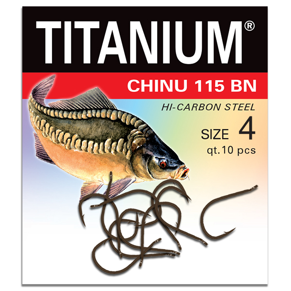 Háčik Titanium CHINU, veľ. 4 (10 ks)