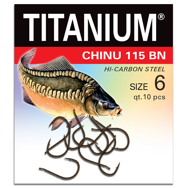 Háčik Titanium CHINU, veľ. 6 (10 ks)