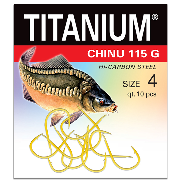 Háčik Titanium CHINU (10 ks), veľ. 4