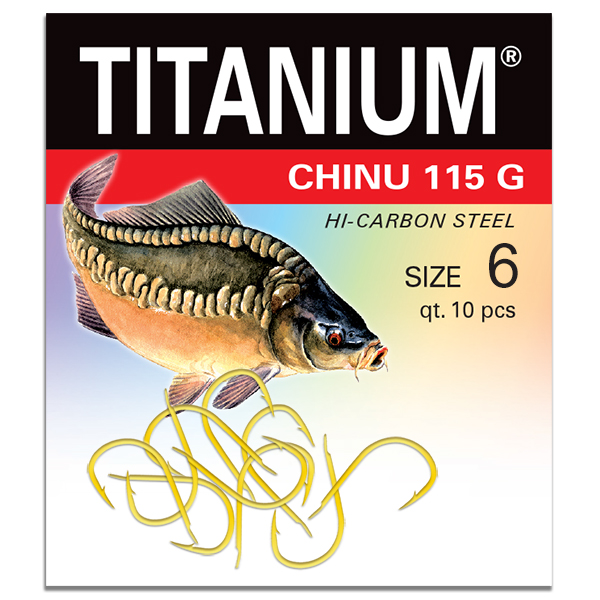 Háčik Titanium CHINU (10 ks), veľ. 6