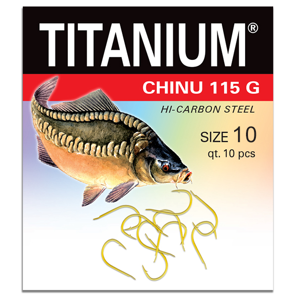 Háčik Titanium CHINU (10 ks), veľ. 10