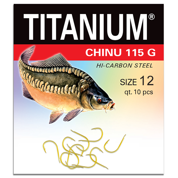 Háčik Titanium CHINU (10 ks), veľ. 12