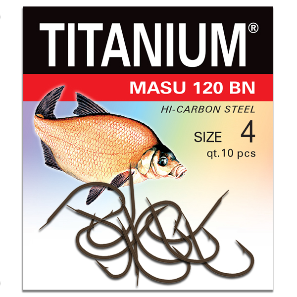 Háčik Titanium MASU (10 ks), veľ. 4