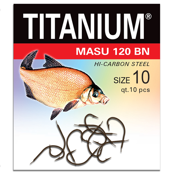 Háčik Titanium MASU (10 ks), veľ. 10