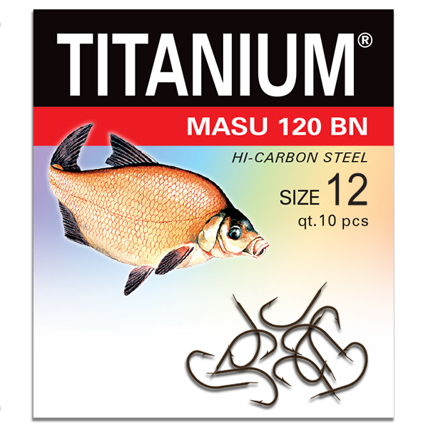 Háčik Titanium MASU (10 ks), veľ. 12