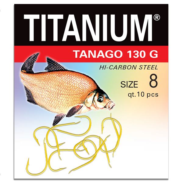 Háčik Titanium TANAGO (10 ks), veľ. 8