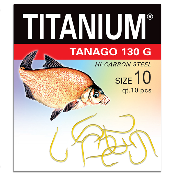Háčik Titanium TANAGO (10 ks), veľ. 10