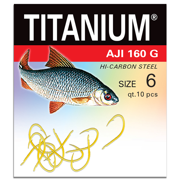 Háčik Titanium AJI (10 ks), veľ. 6