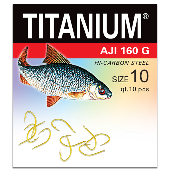 Háčik Titanium AJI (10 ks), veľ. 10