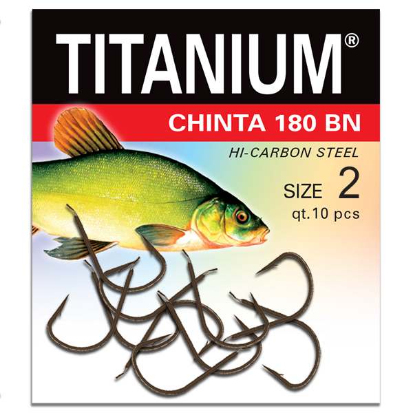 Háčik Titanium CHINTA (10 ks), veľ. 2