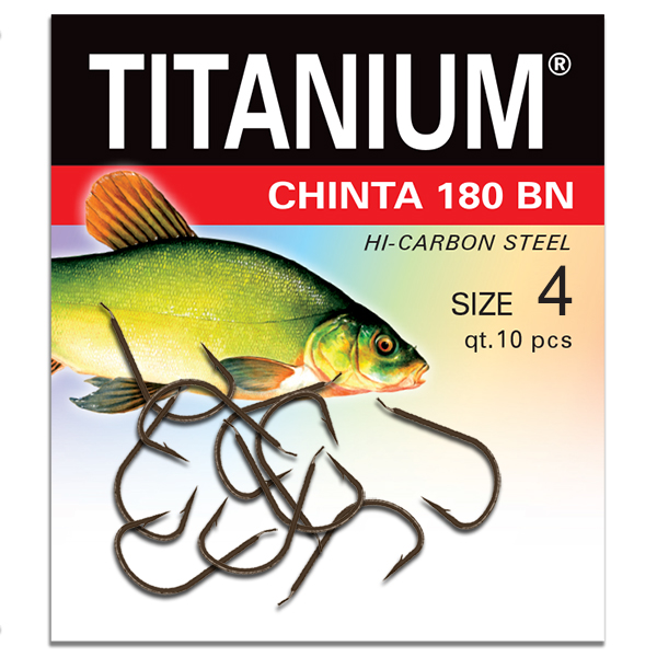 Háčik Titanium CHINTA (10 ks), veľ. 4