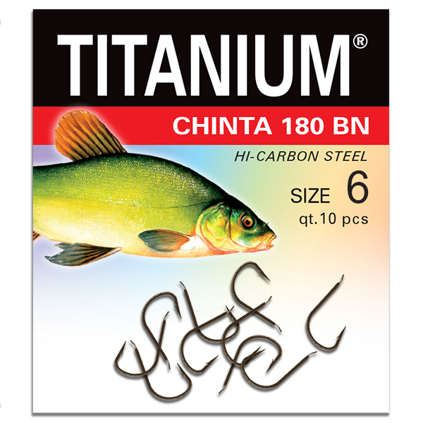 Háčik Titanium CHINTA (10 ks), veľ. 6
