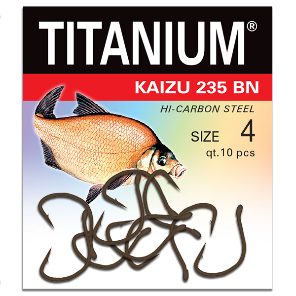 Háčik Titanium KAIZU (10 ks), veľ. 4