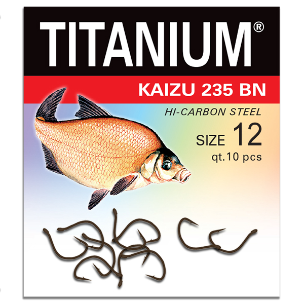 Háčik Titanium KAIZU (10 ks), veľ. 12