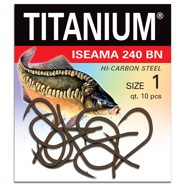Háčik Titanium ISEAMA (10 ks), veľ. 1