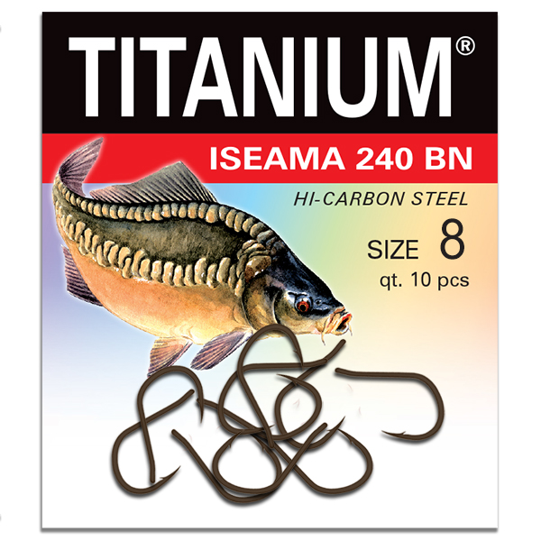 Háčik Titanium ISEAMA (10 ks), veľ. 8
