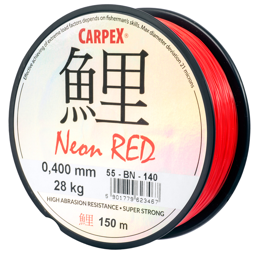 Vlasec Carpex Neon Red, 0,28mm (150 m)