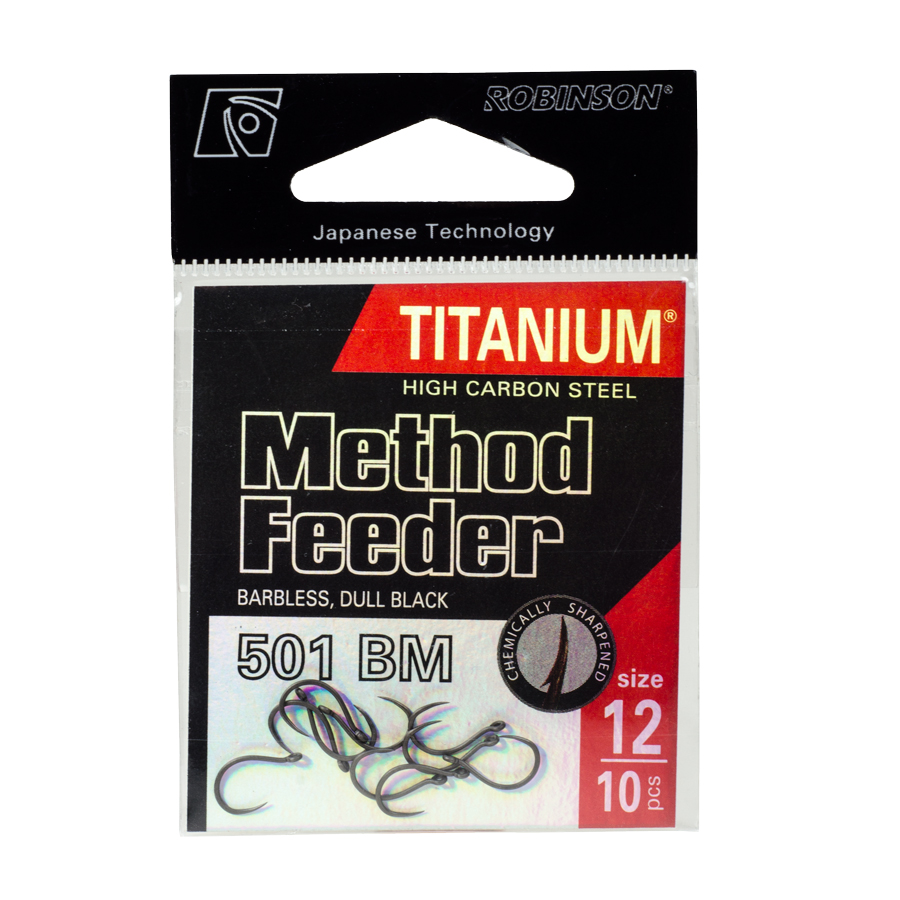 Háčik Titanium Method Feeder 501 BM, veľ. 12 (10 ks)