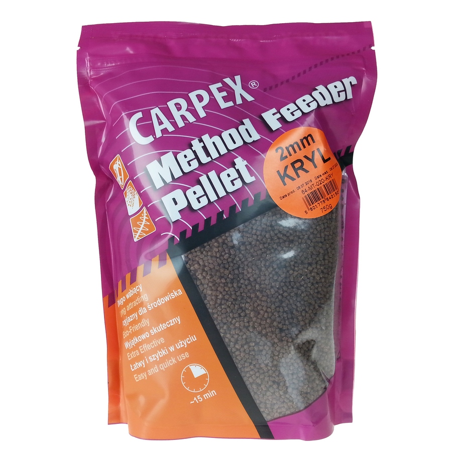 Carpex Method Feeder Pellet - Krill 2mm, 0,75kg