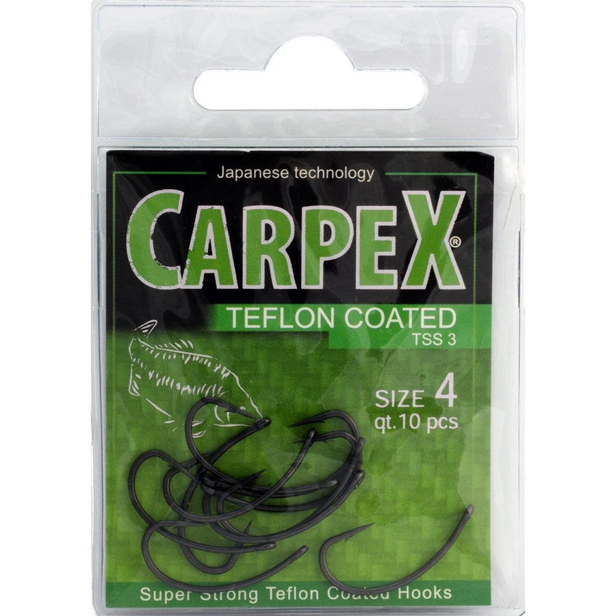 Háčik Carpex Teflon Super Strong 3, veľ. 8 (10 ks)