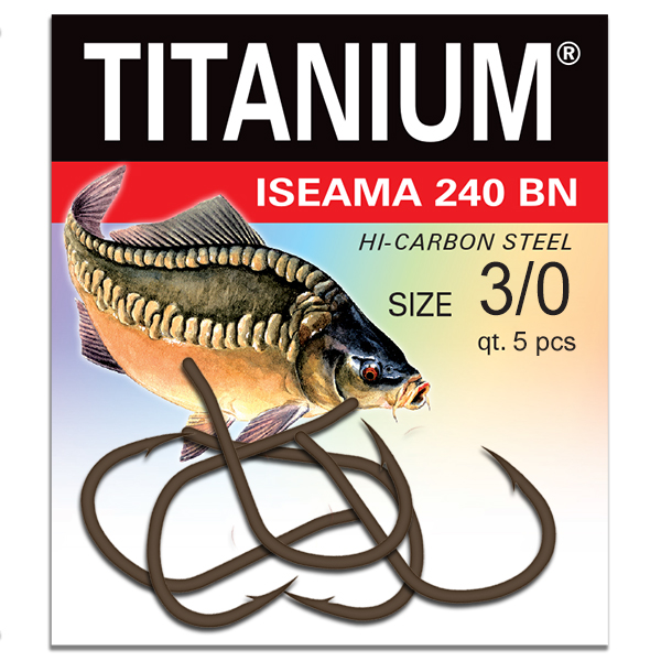 Háčik Titanium ISEAMA (5 ks), veľ. 3/0