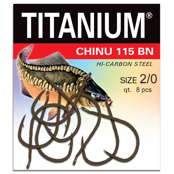 Háčik Titanium CHINU, veľ. 2/0 (8 ks)