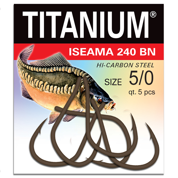 Háčik Titanium ISEAMA (5 ks), veľ. 5/0