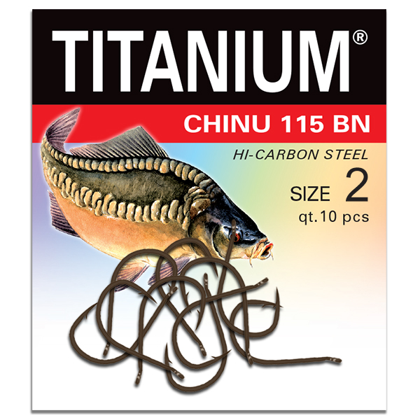 Háčik Titanium CHINU, veľ. 2 (10 ks)