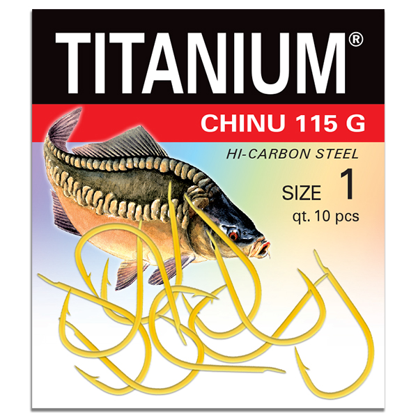 Háčik Titanium CHINU (10 ks), veľ. 1