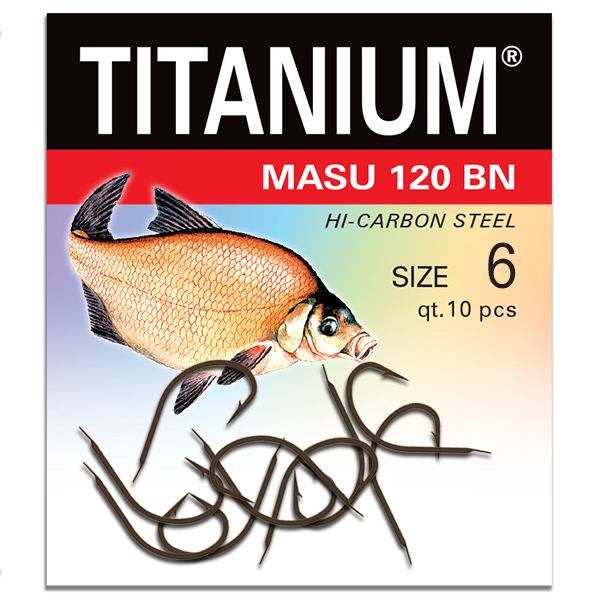 Háčik Titanium MASU (10 ks), veľ. 6