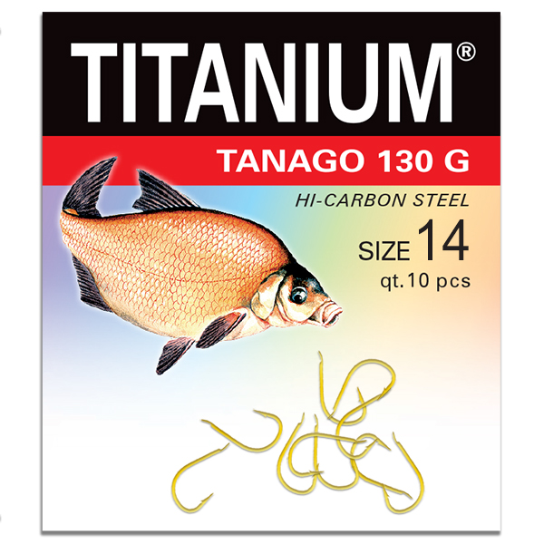 Háčik Titanium TANAGO (10 ks), veľ. 14