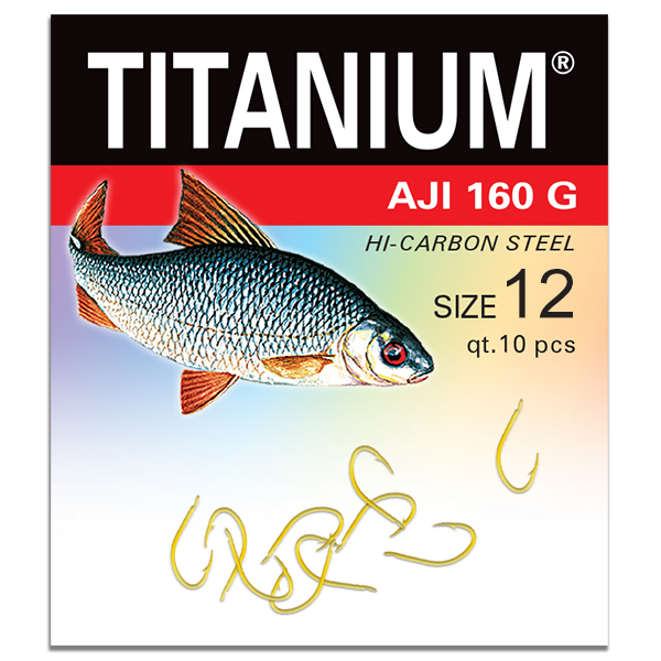 Háčik Titanium AJI (10 ks), veľ. 12