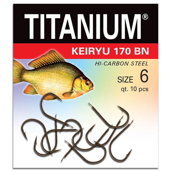 Háčik Titanium KEIRYU (10 ks), veľ. 6