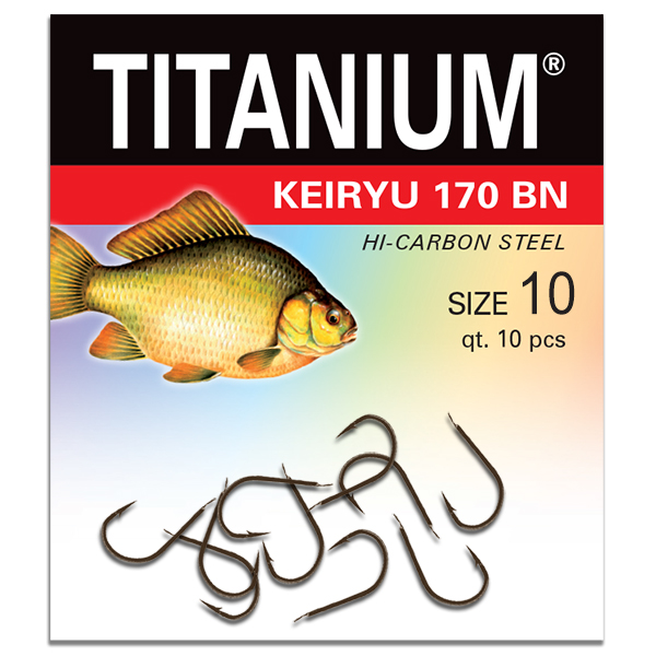 Háčik Titanium KEIRYU (10 ks), veľ. 10
