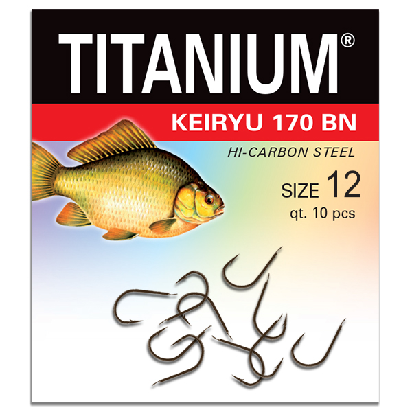 Háčik Titanium KEIRYU (10 ks), veľ. 12