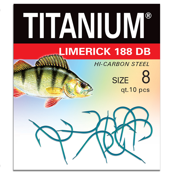 Háčik Titanium LIMERICK (10 ks), veľ. 8