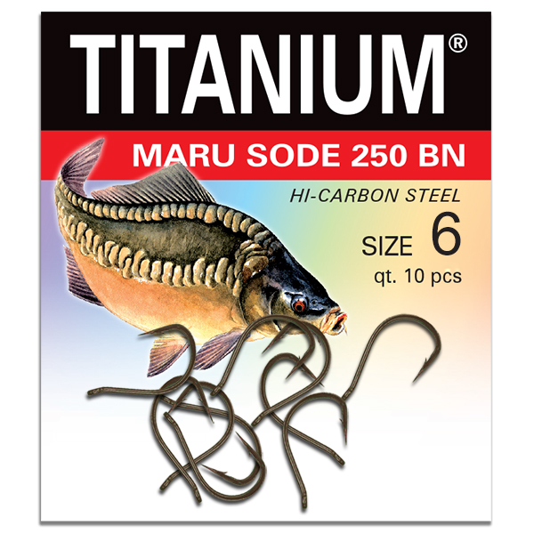 Háčik Titanium MARU SODE (10 ks), veľ. 6