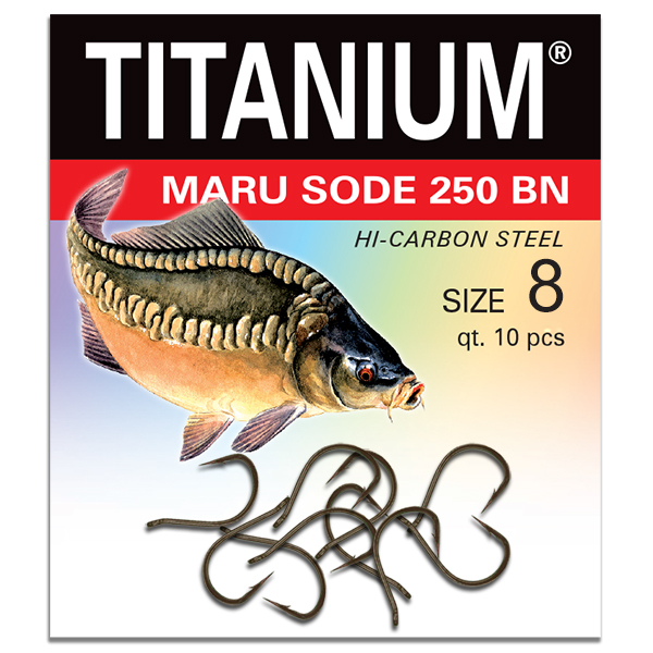 Háčik Titanium MARU SODE (10 ks), veľ. 8