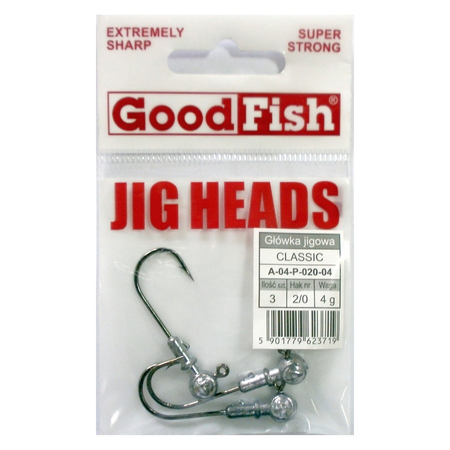 Jigové hlavičky GF, veľ. 8/0, 24g, (2 ks)