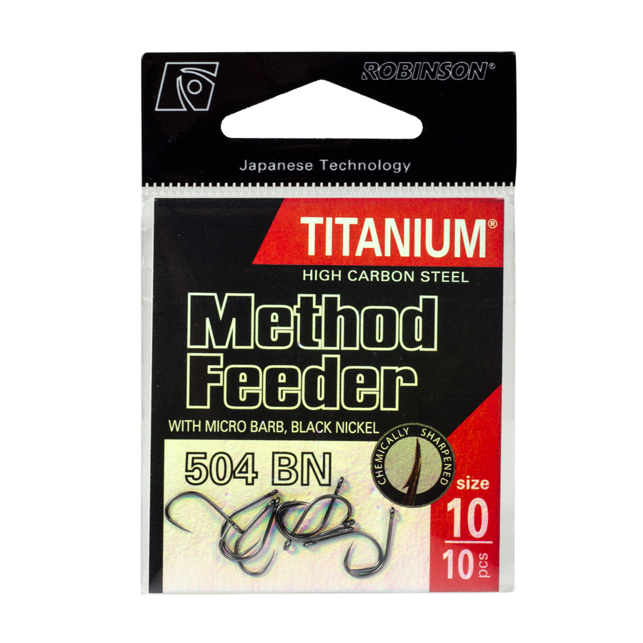 Háčik Titanium Method Feeder 504 BN, veľ. 14 (10 ks)