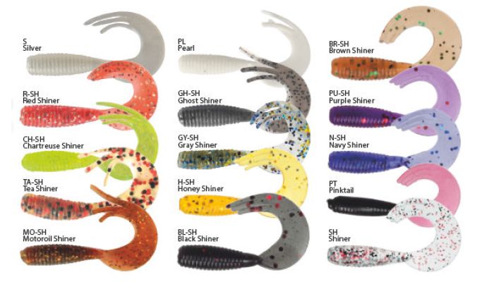 Tritail Twist 3,5cm, Pinktail (25ks)