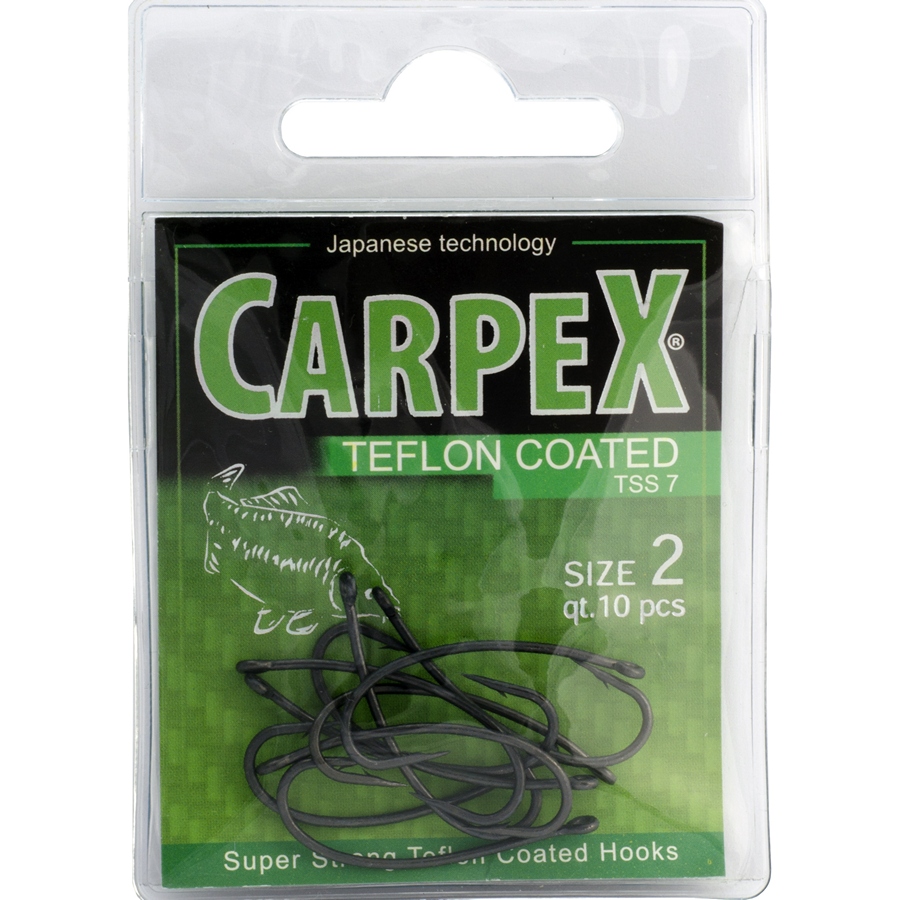 Háčik Carpex Teflon Super Strong 7, veľ. 2 (10 ks)