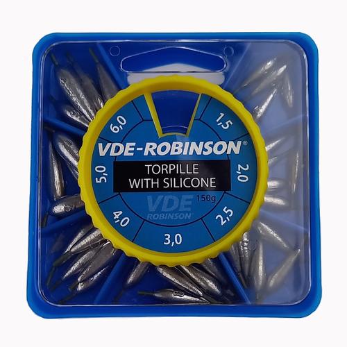Olivky so silikónovou trubičkou VDE-R Team 150g - set