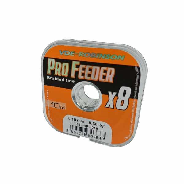 Šnúra Phantom Prime Pro Feeder X8 0,10mm, 10m, hnedá