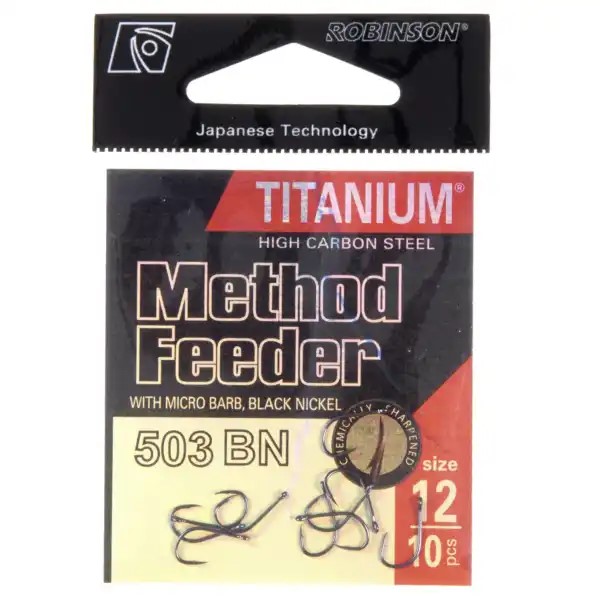 Háčik Titanium Method Feeder 503 BN, veľ. 12 (10 ks)