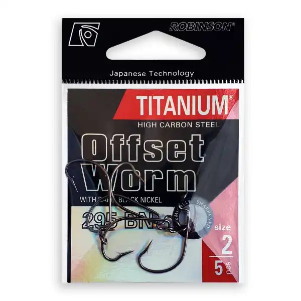 Háčik Titanium Offset Worm, veľ. 1 (10 ks)