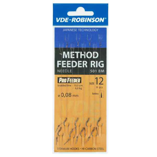 VDE-R Pletený náväzec s trňom MF 501BM veľkosť 6, priemer 0,120mm -8ks