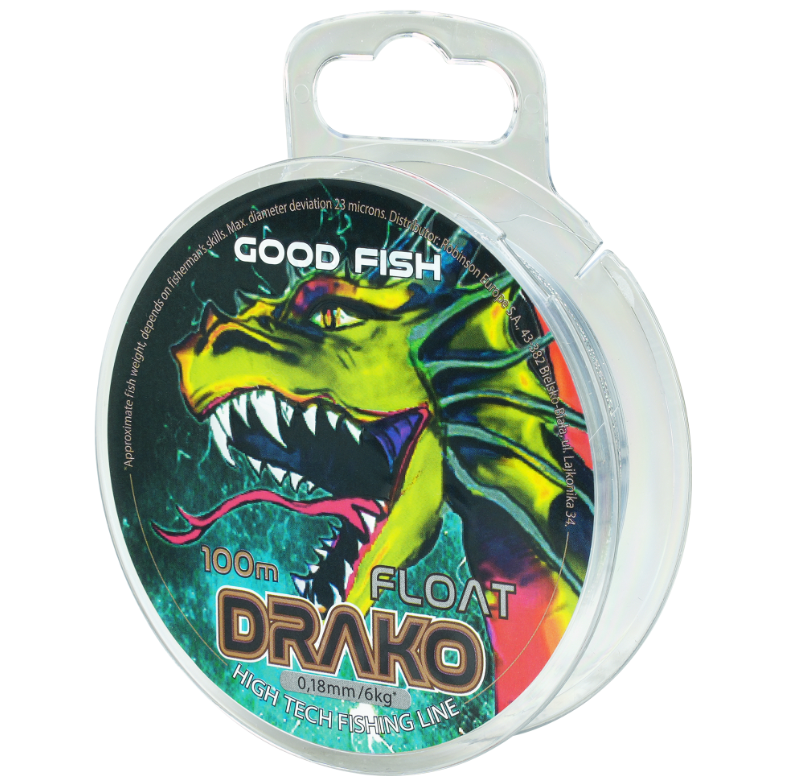 Goodfish Vlasec Drako Float l 0.24mm l 100m l sivá
